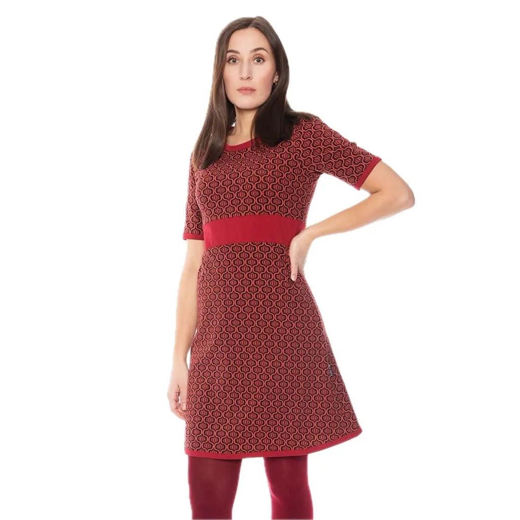 Moshiki halbärmliges A-Linien Kleid Tunica Bio-Baumwolle