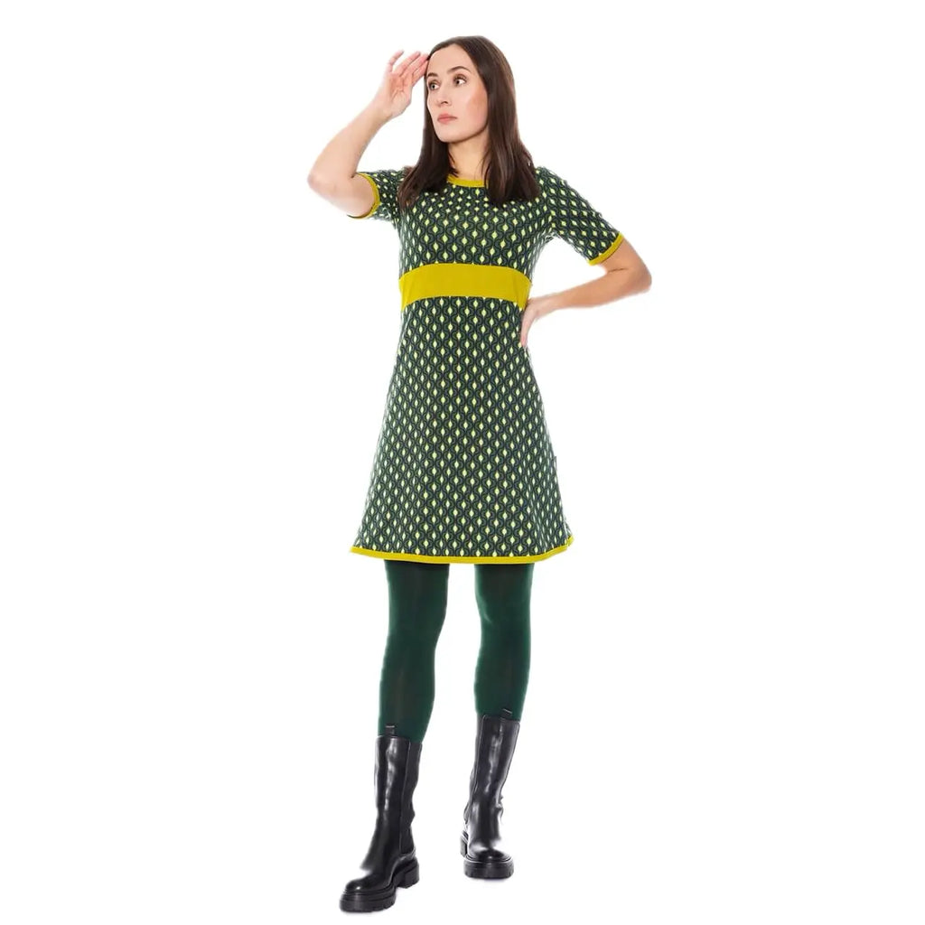 Moshiki halbärmliges A-Linien Kleid Tunica Bio-Baumwolle