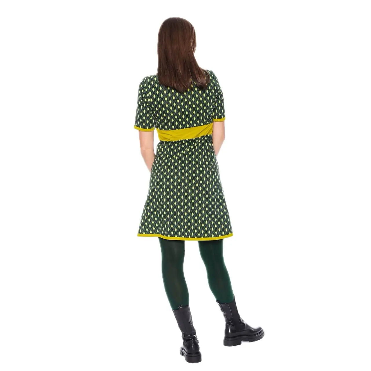 Moshiki halbärmliges A-Linien Kleid Tunica Bio-Baumwolle