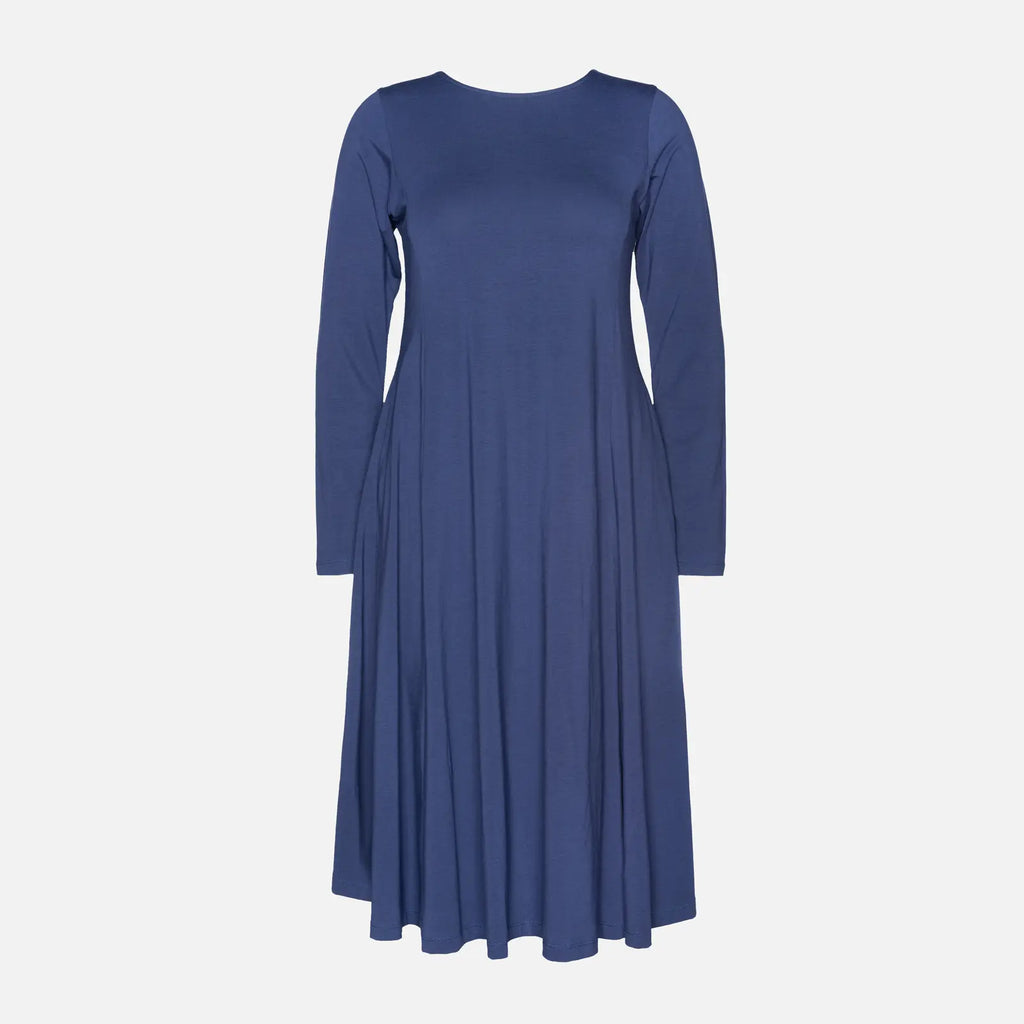 Moshiki lässiges Basic Longsleeve Kleid