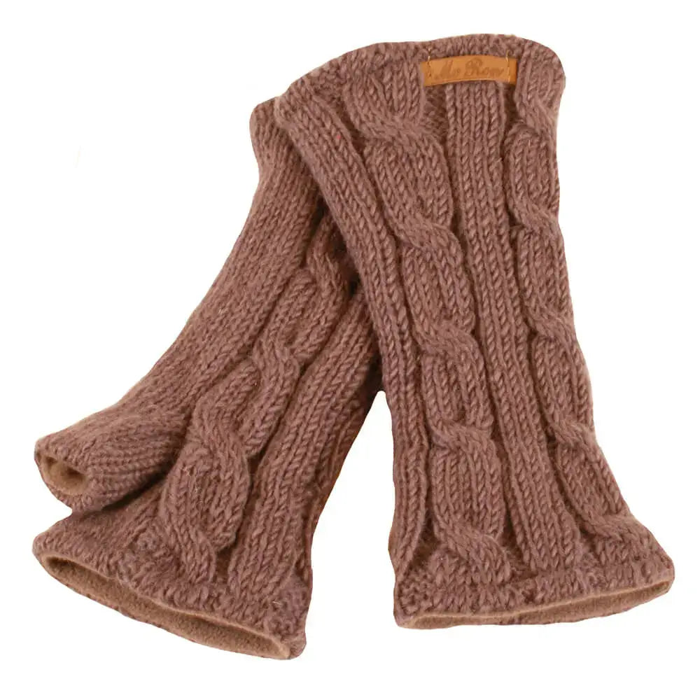 McRon Zopfstrickmuster Stulpen Emily Elegante Handstulpen Wolle