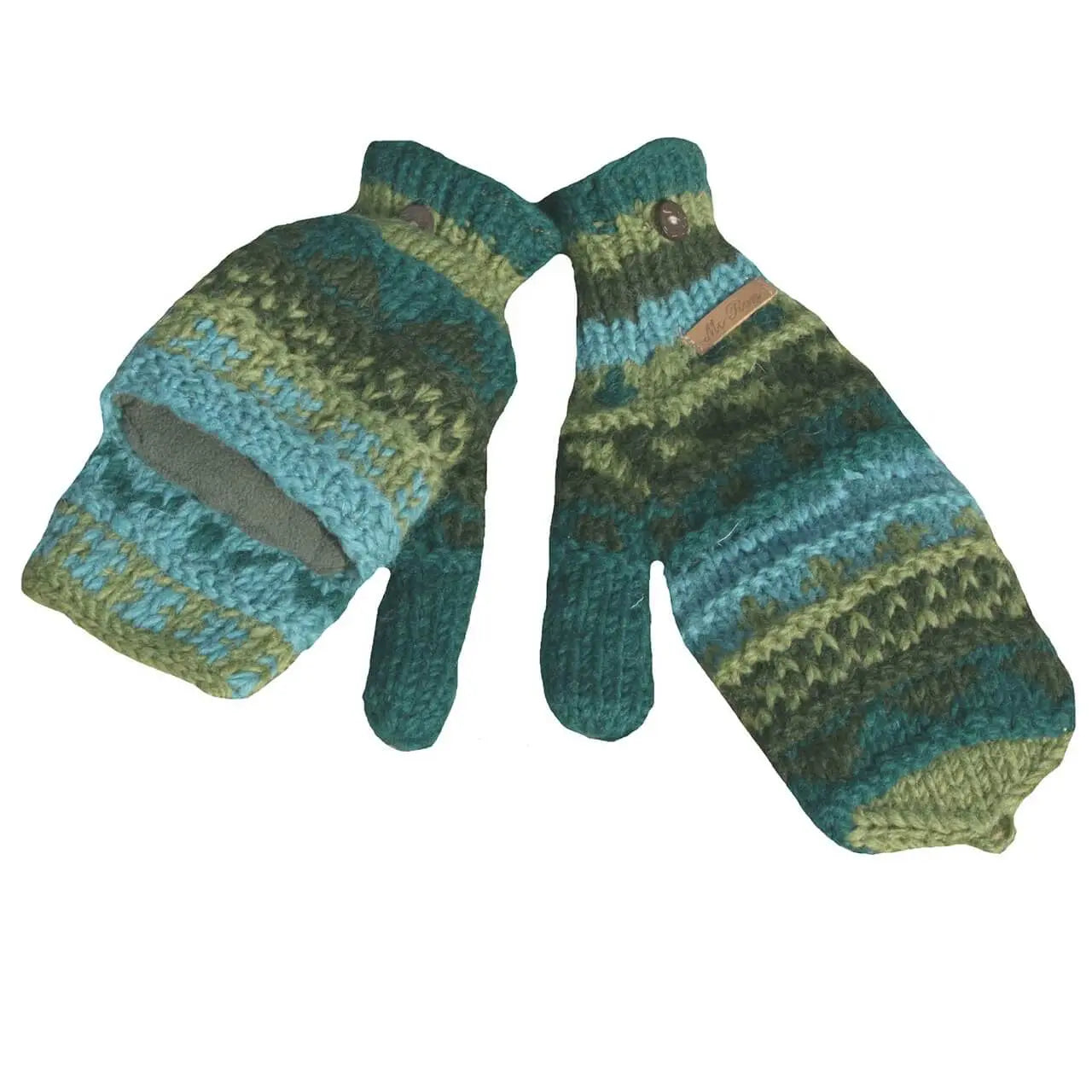 Wollstrick Klapphandschuhe Vivien – Praktisch & Warm