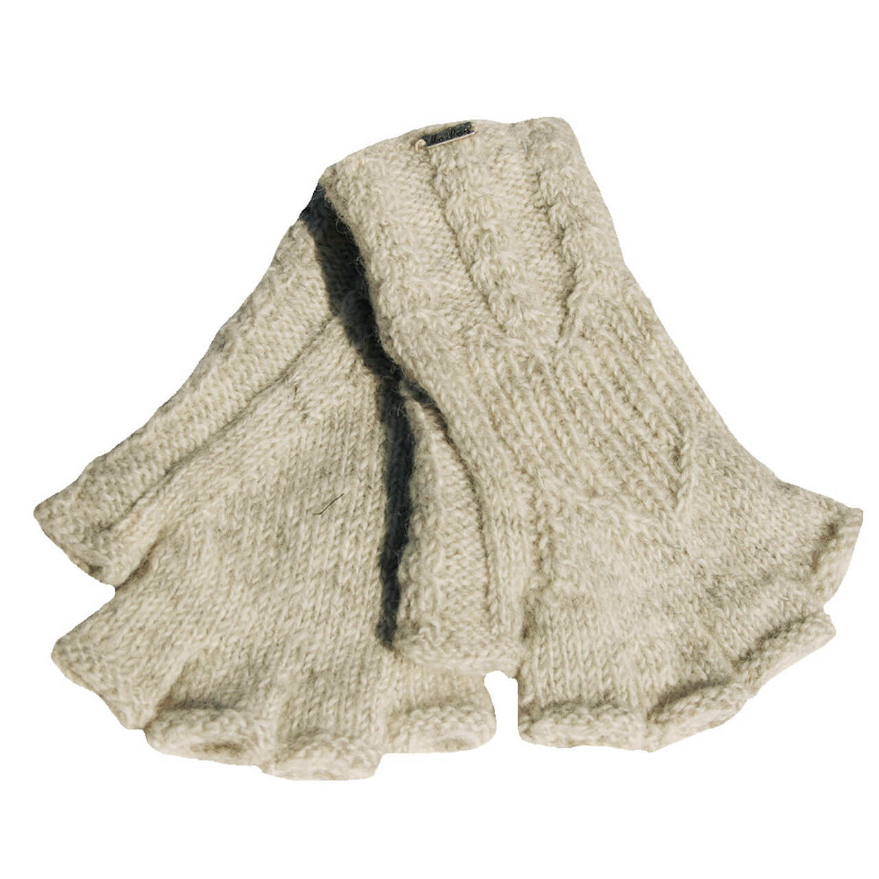 Halbfinger Wollhandschuhe Liz Strick Handschuhe fingerlos