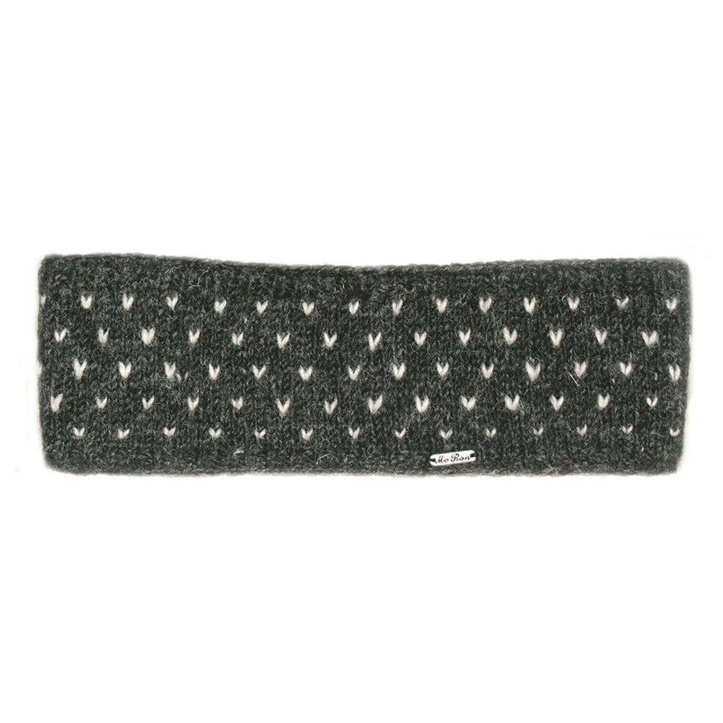 Wollstrick Stirnband Nadja Fleecefutter Goa-Style Nepal Strick