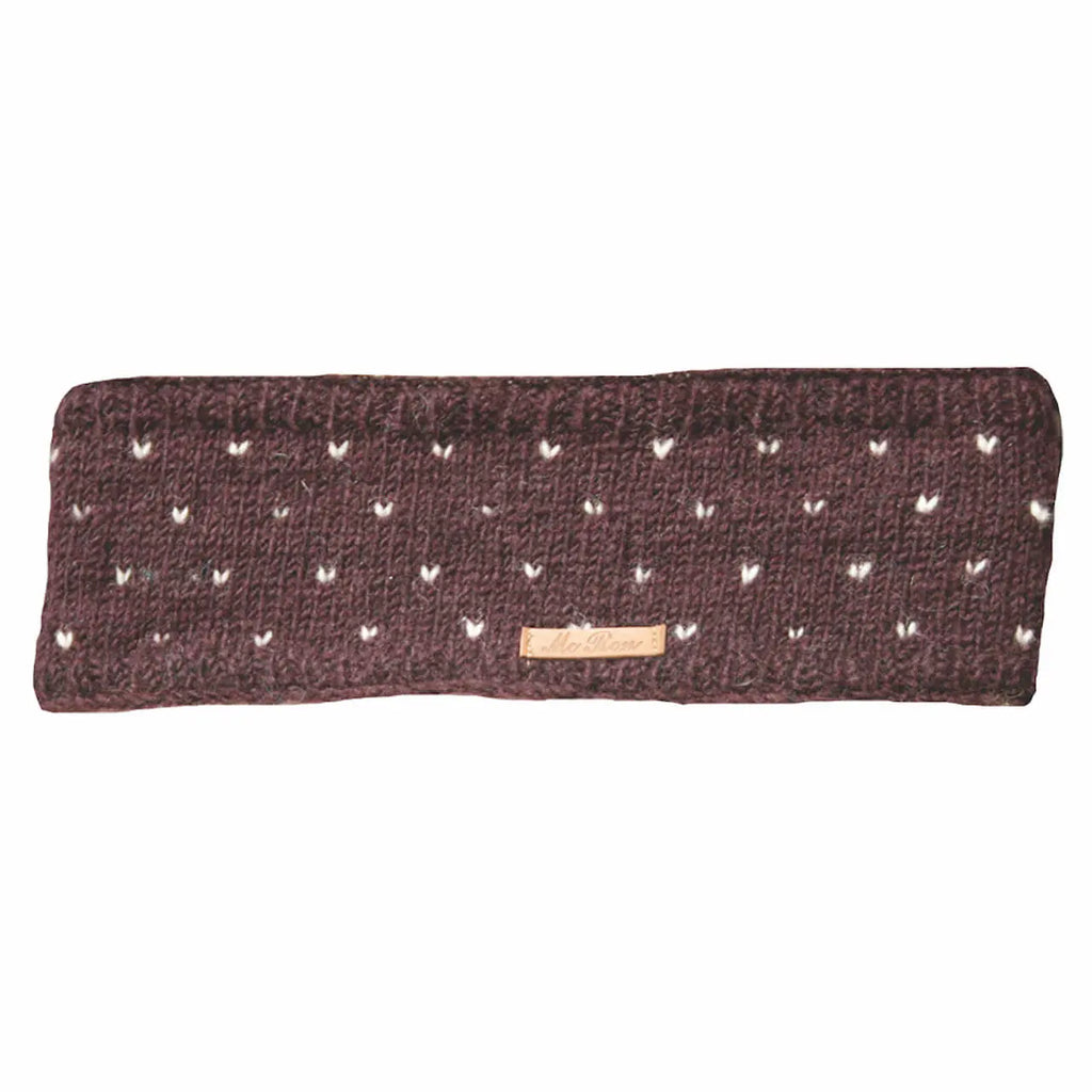 Wollstrick Stirnband Nadja Fleecefutter Goa-Style Nepal Strick