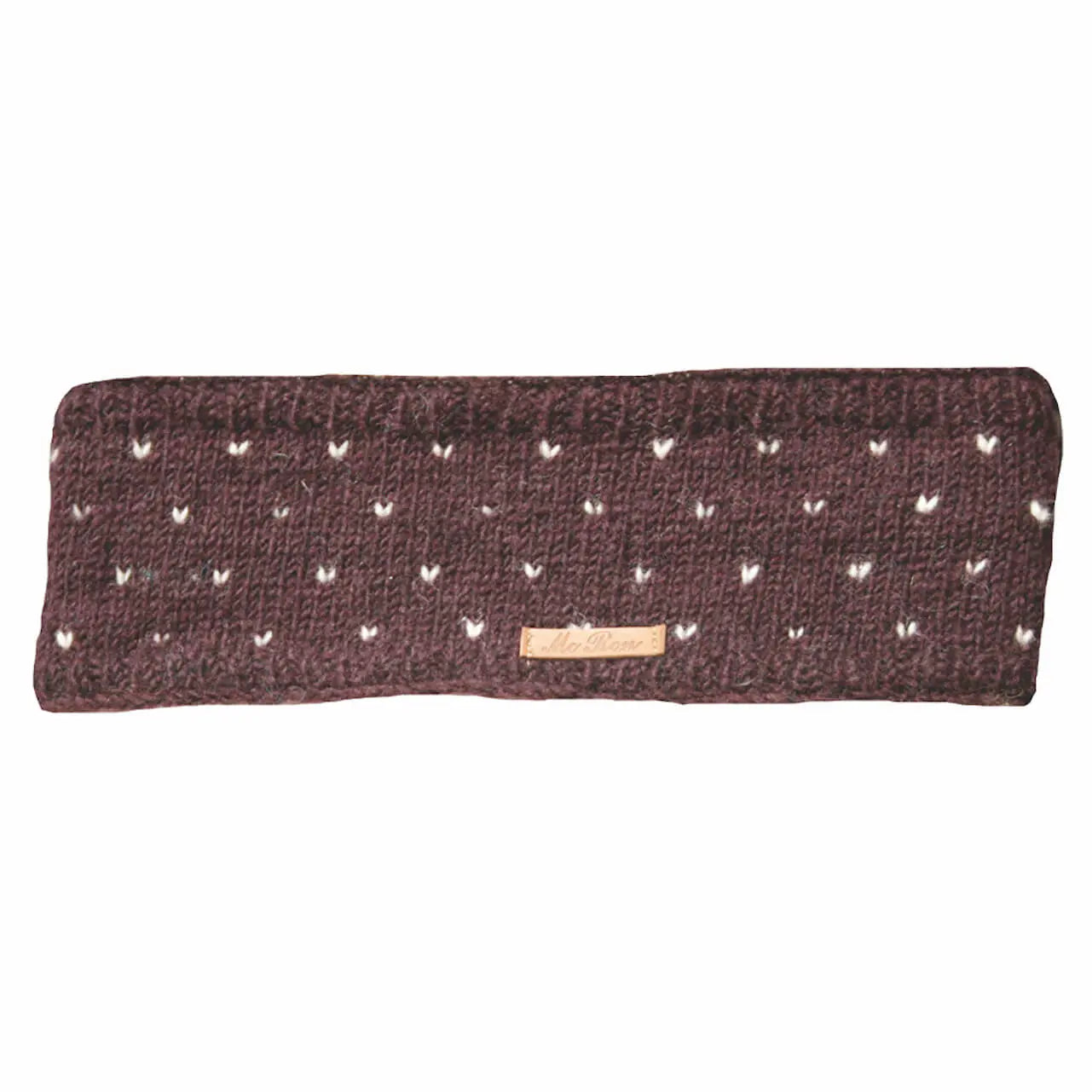 Wollstrick Stirnband Nadja Fleecefutter Goa-Style Nepal Strick