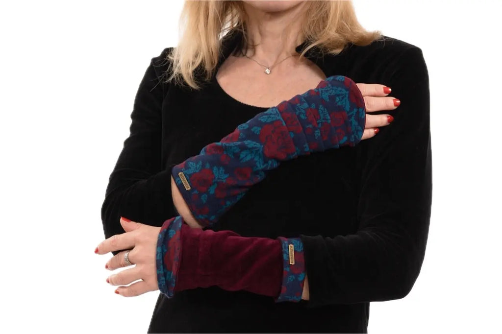 Chapati design Stulpen Jaquard-Samt Bio-Baumwolle