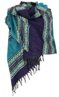 Pashmina Schal Plaid Grün Blau