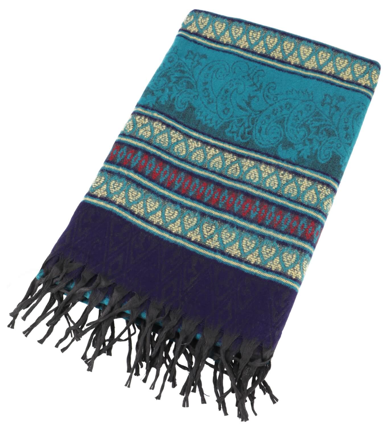 Pashmina Schal Plaid Grün Blau