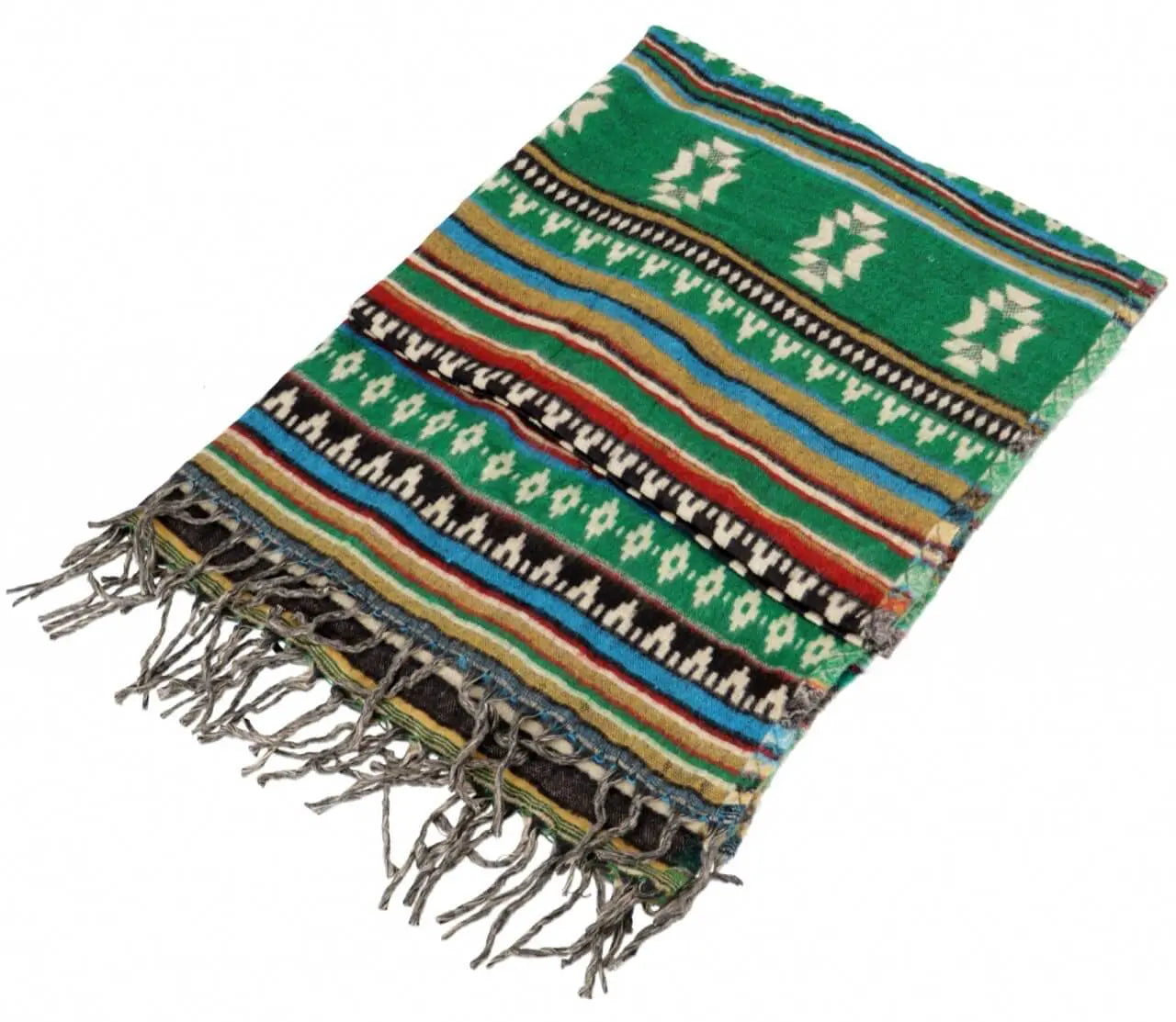 Pashmina Schal Inka Muster Petrol