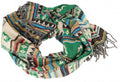 Pashmina Schal Inka Muster Petrol