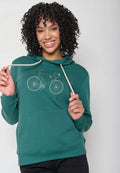 Greenbomb Kapuzen-Sweater Bike-Classic Chipper Grün Rennrad