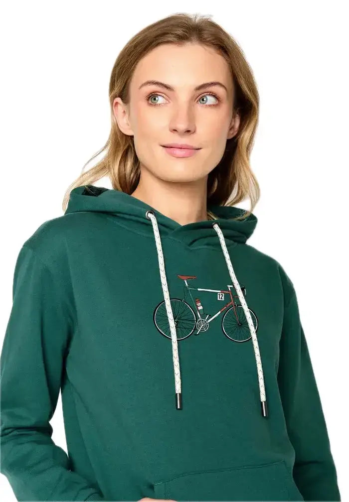 Greenbomb Damen Hoodie Bike Chipper Italy Bio-Baumwolle GOTS