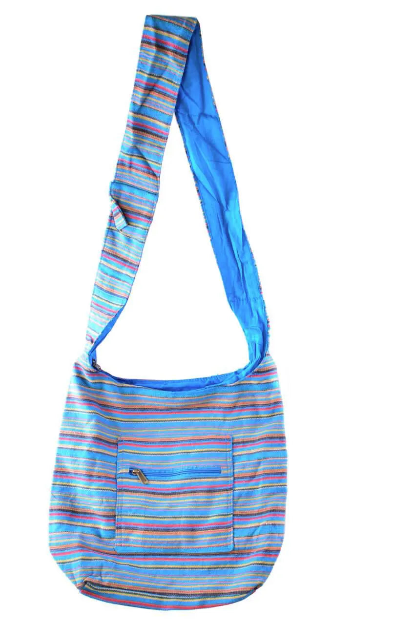 Bunte Ethno-Schultertasche gestreift Goa Beutel