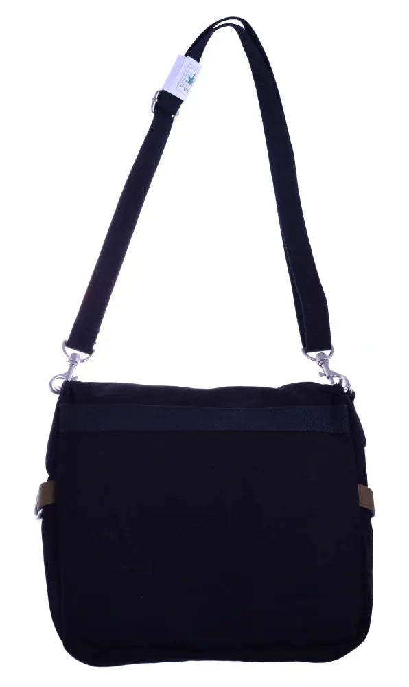 Hanf Tasche Lederbeschläge PURE Hanfzeichen