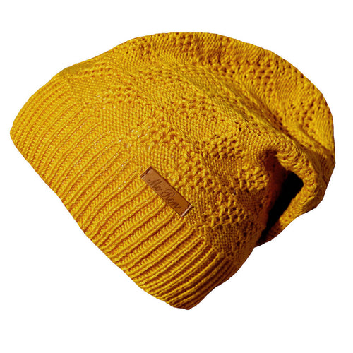 Beanie-Mütze Lina einfarbig Woll Beanie Mütze