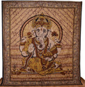 Ganesha Marblebatik Wandtuch handcoloriert