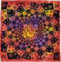 Ganesha Om Batikdecke – Goa Wandtuch & UV-Deko
