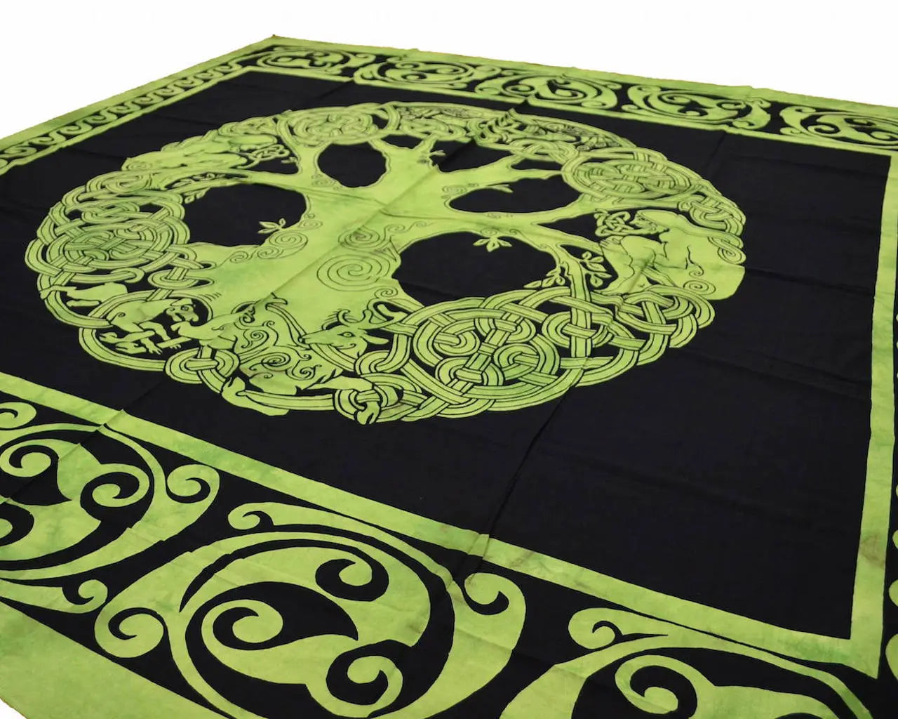 YGGDRASIL Keltische Tagesdecke Wandbehang Lebensbaum & Ornament