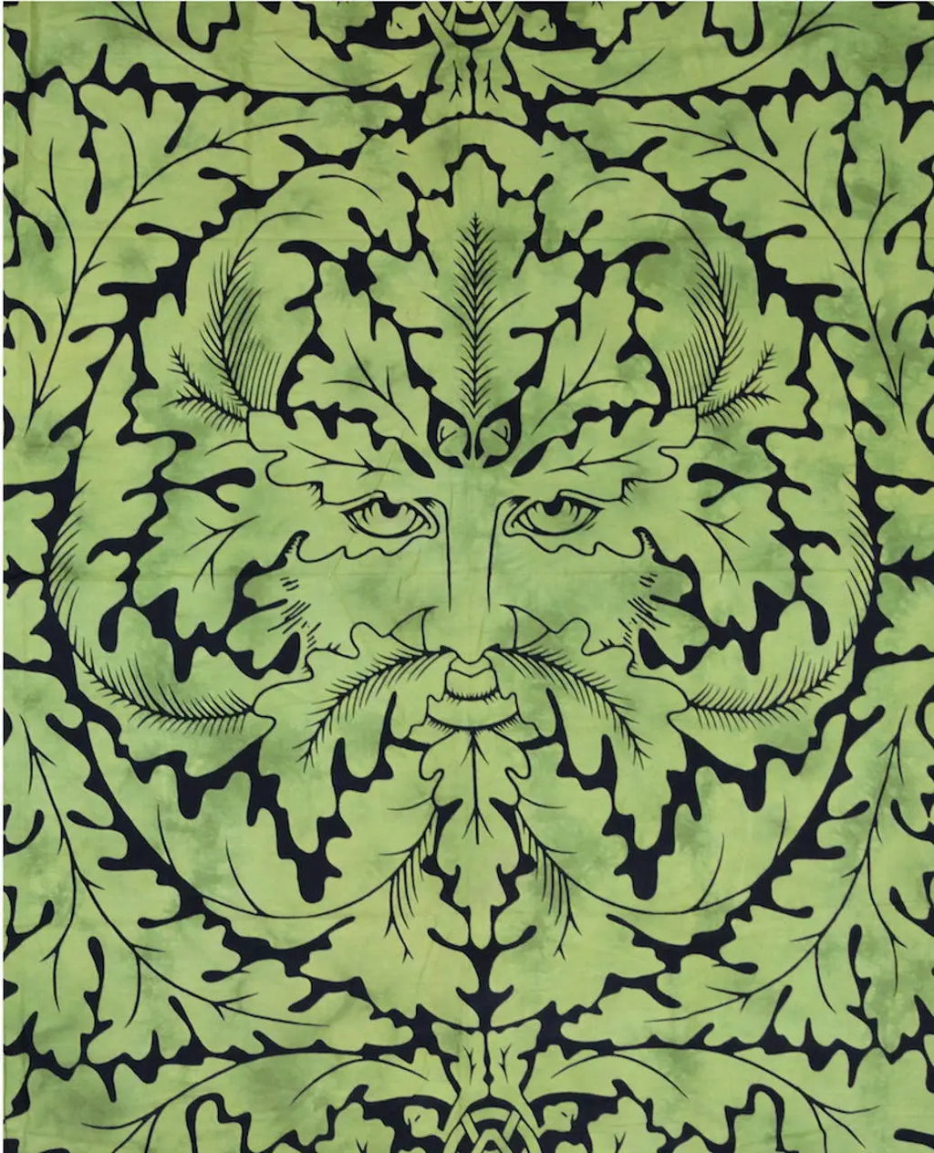 Keltische Tagesdecke Grüner Mann 200x235cm Wandbehang & Dekotuch