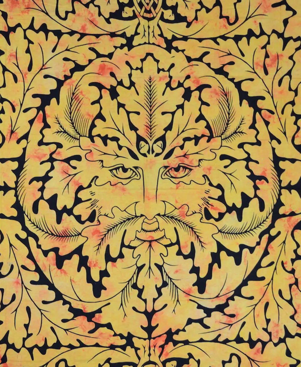 Keltische Tagesdecke Grüner Mann 200x235cm Wandbehang & Dekotuch