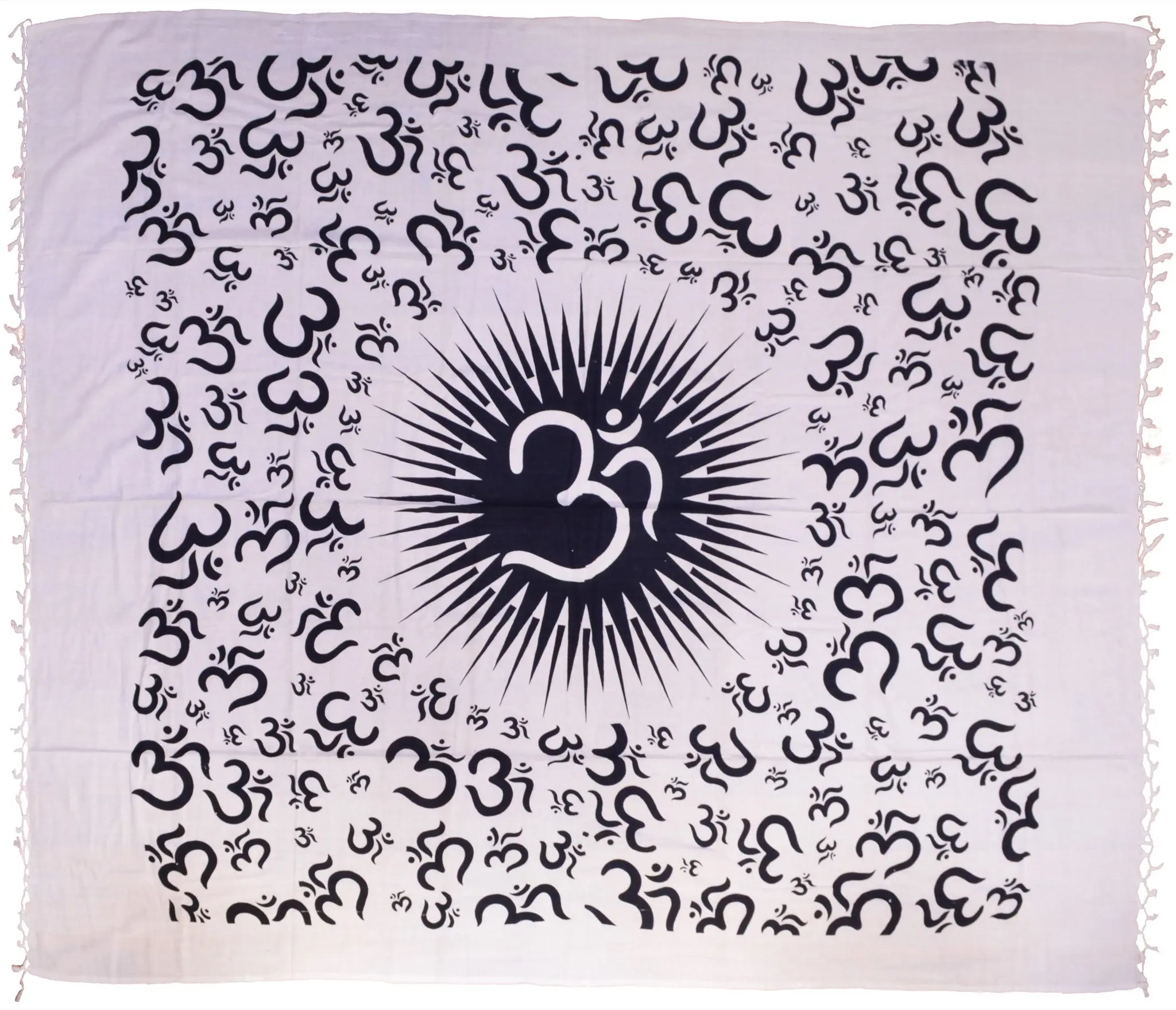 Großes Tuch Om ? Wandtuch aus Baumwolle 220x240 cm Spirituelles Goa Design