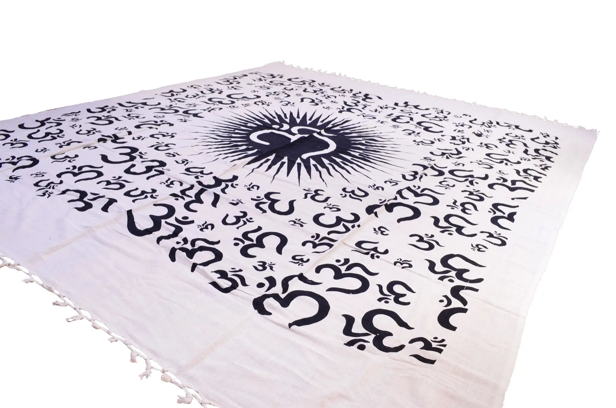 Großes Tuch Om ? Wandtuch aus Baumwolle 220x240 cm Spirituelles Goa Design