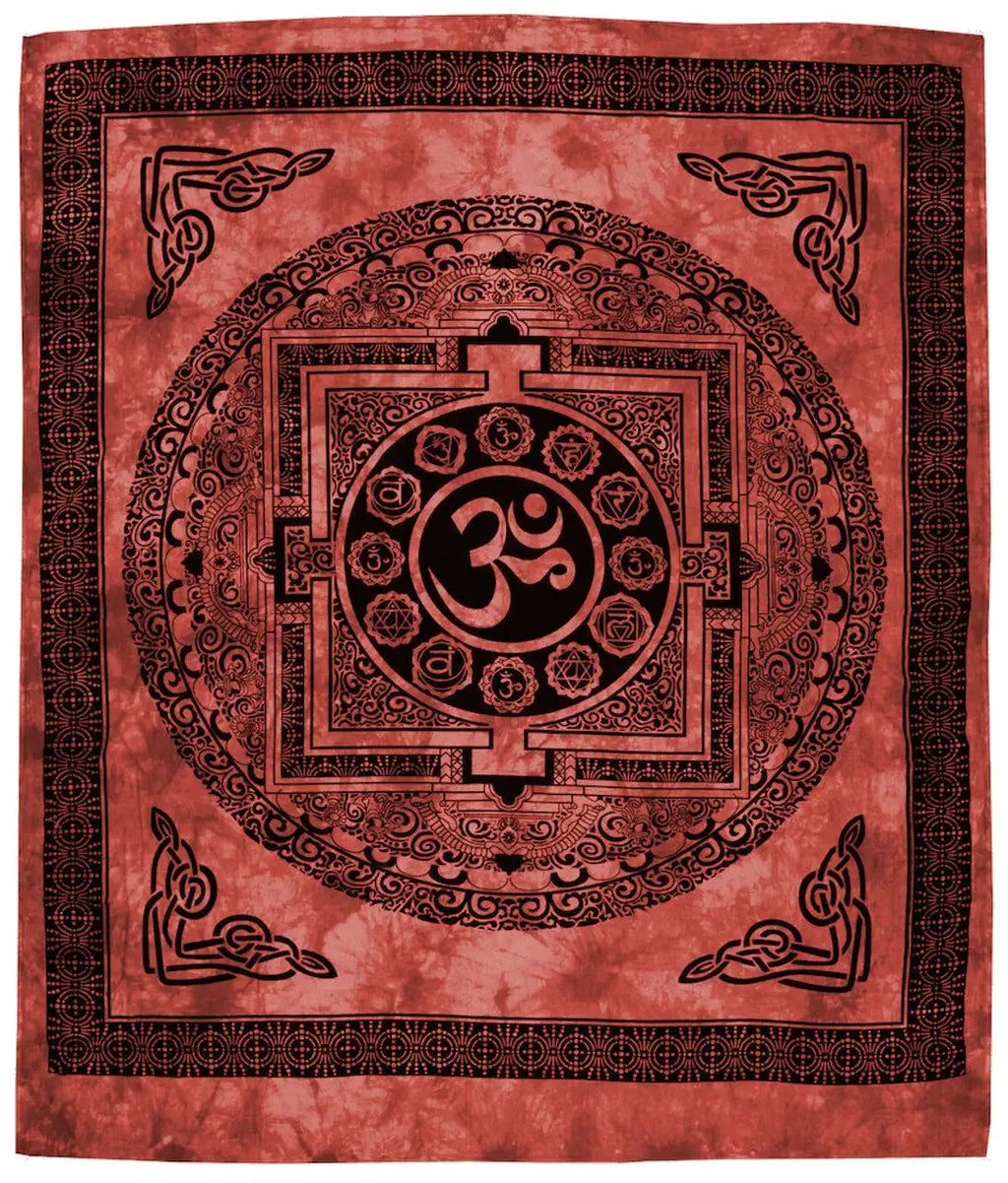 Om-Wandtuch Yantra Om Symbol Deko-Tuch