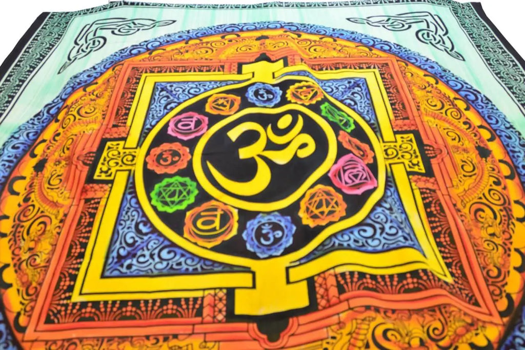 Om-Zeichen Wandtuch Yantra Goa-Tuch