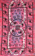 Mandala Wandtuch Elefanten indisches Batik-Tuch