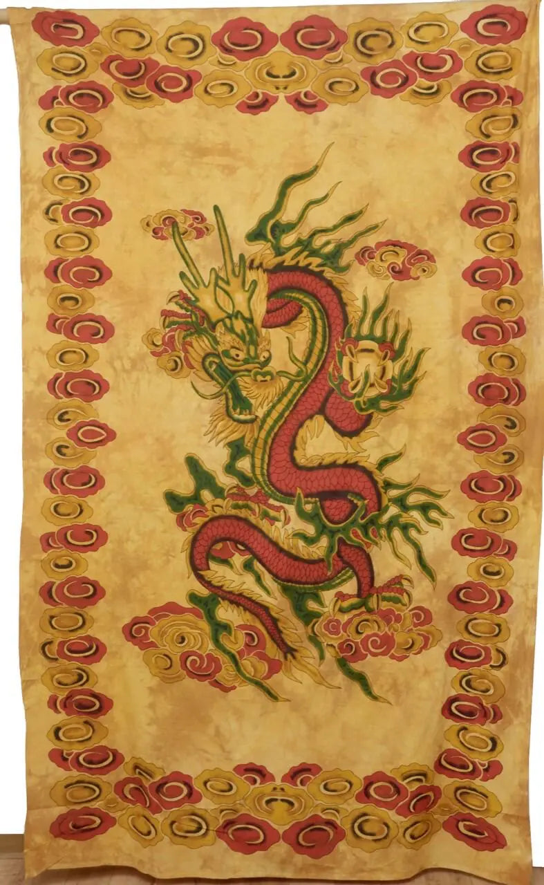 Drachen Tagesdecke Wandbehang
