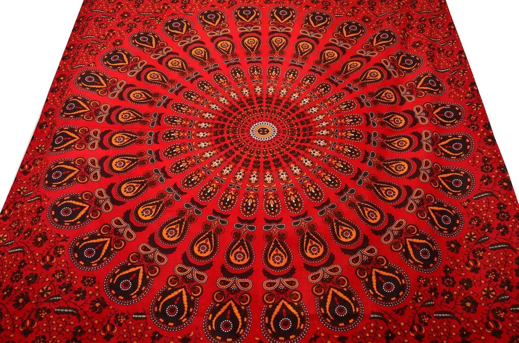 Mandala Wandtuch Single Wandbehang Tuch