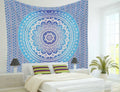 Großes Mandala Wandtuch 200x220cm Baumwolle Dekor Tagesdecke