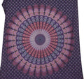 Pfauenrad Mandala Wandtuch – Boho Deko & Kunstvolle Tagesdecke