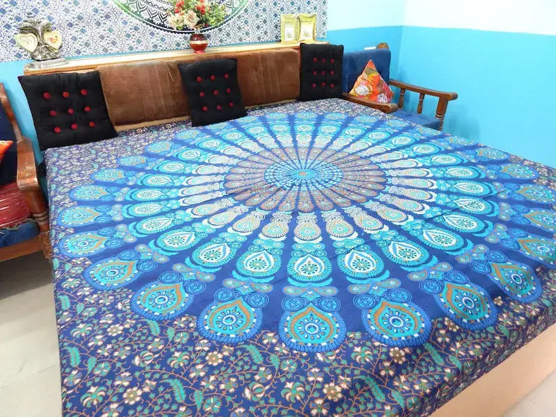 Große Tagesdecke Mandala Wandtuch