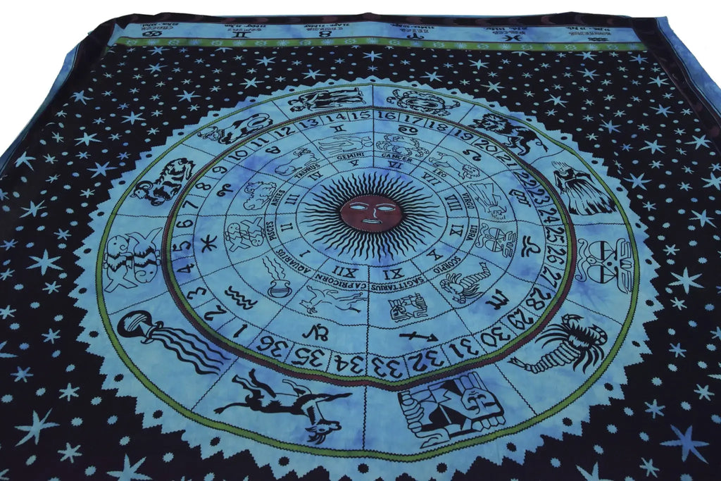 Wandtuch Sonne im Tierkreis – Astrologische Sternzeichen