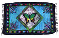 Batik Schmetterling, Sarongtuch - Dekotuch uv-aktiv, Goa Tücher