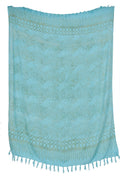 Türkiser Batik Lunghi Sarong Pareo Lunghi Pareo Tuch
