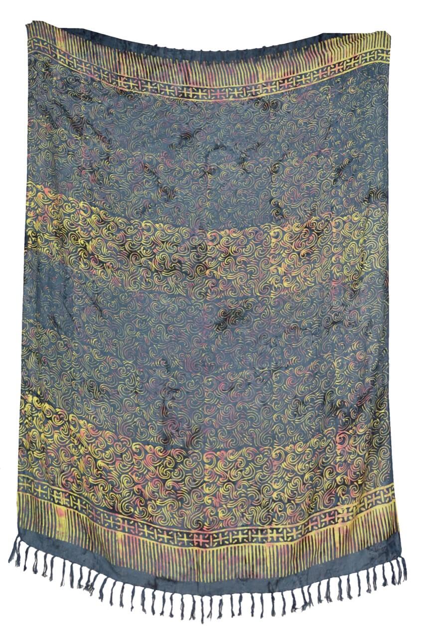 Sarong mit mehrfarbigem Wellenmuster Pareo Lunghi