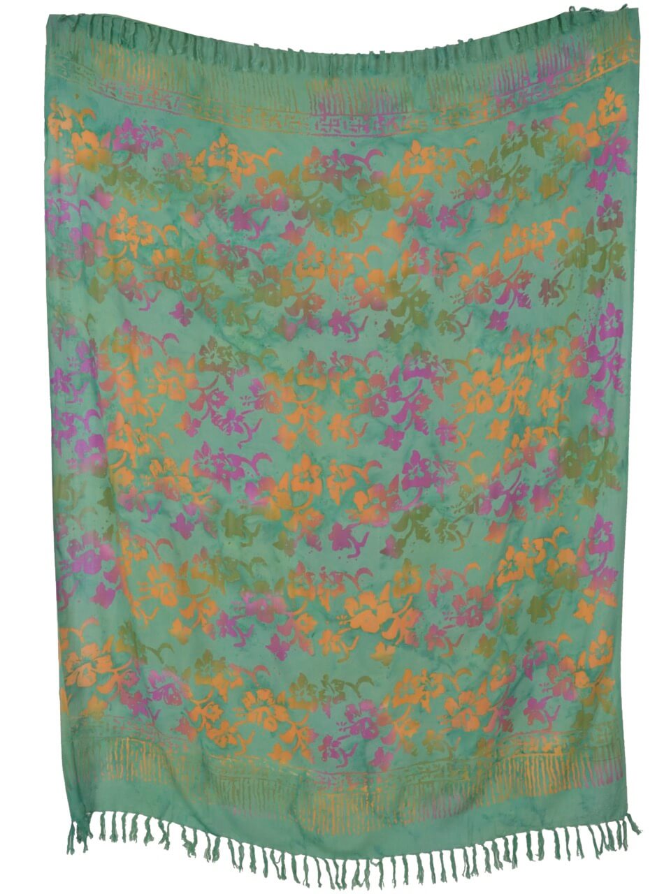Hibiscus Blüten Batik Sarong Lunghi Pareo Tuch