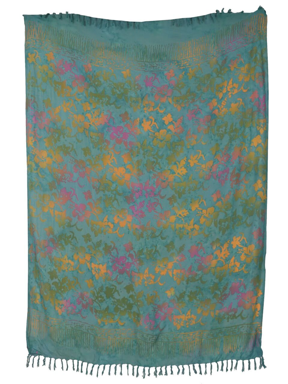Hibiscus Blüten Batik Sarong Lunghi Pareo Tuch