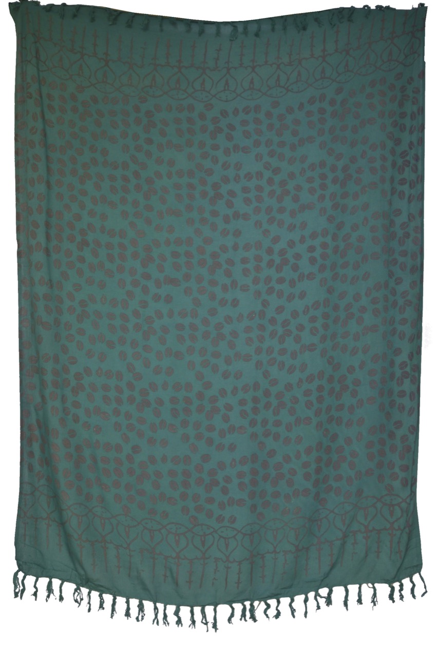 Sarong mit Bohnen Motiv Lunghi Pareo Tuch