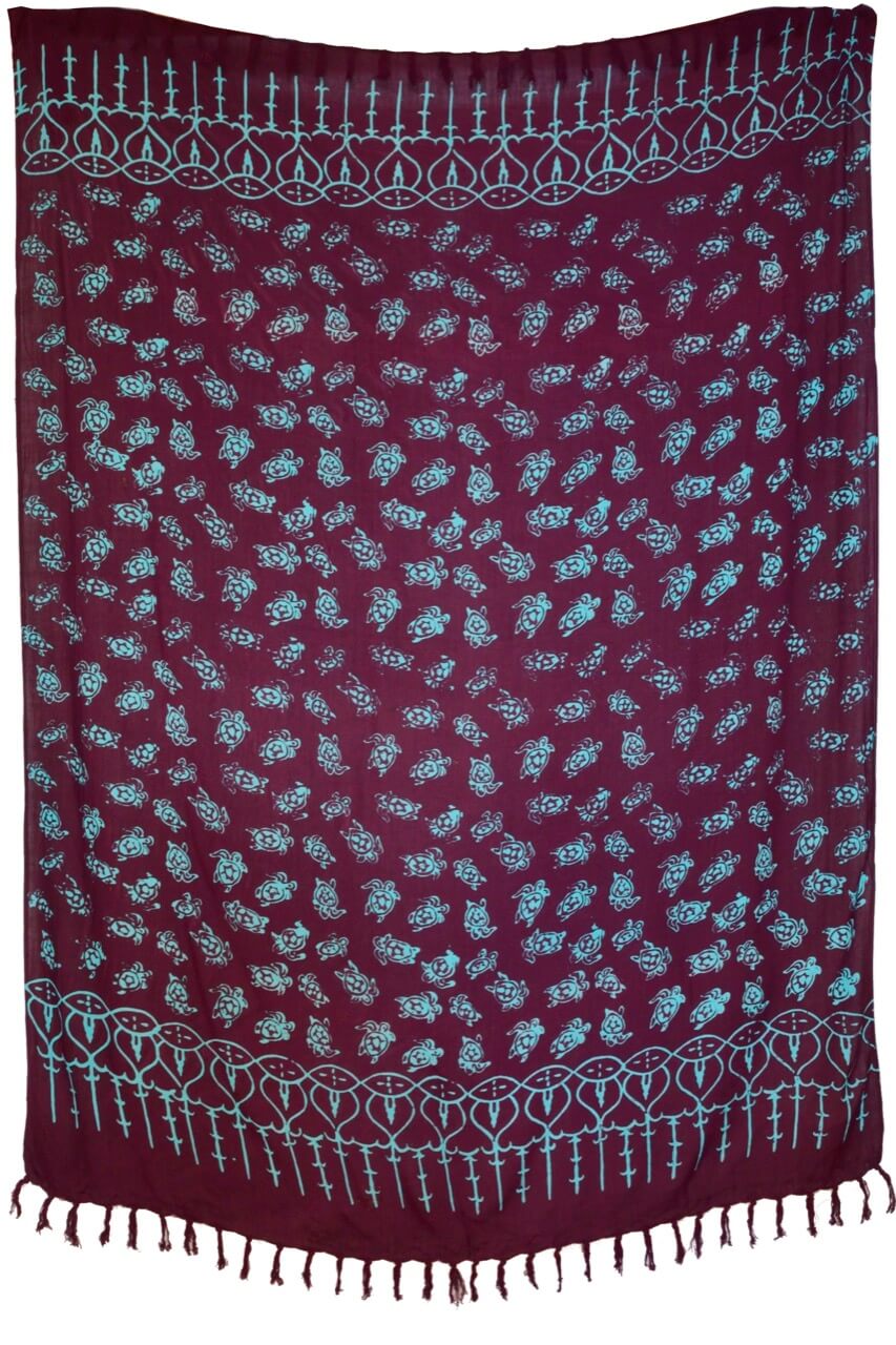 Sarong mit Schildkröten gebatikt-Copy