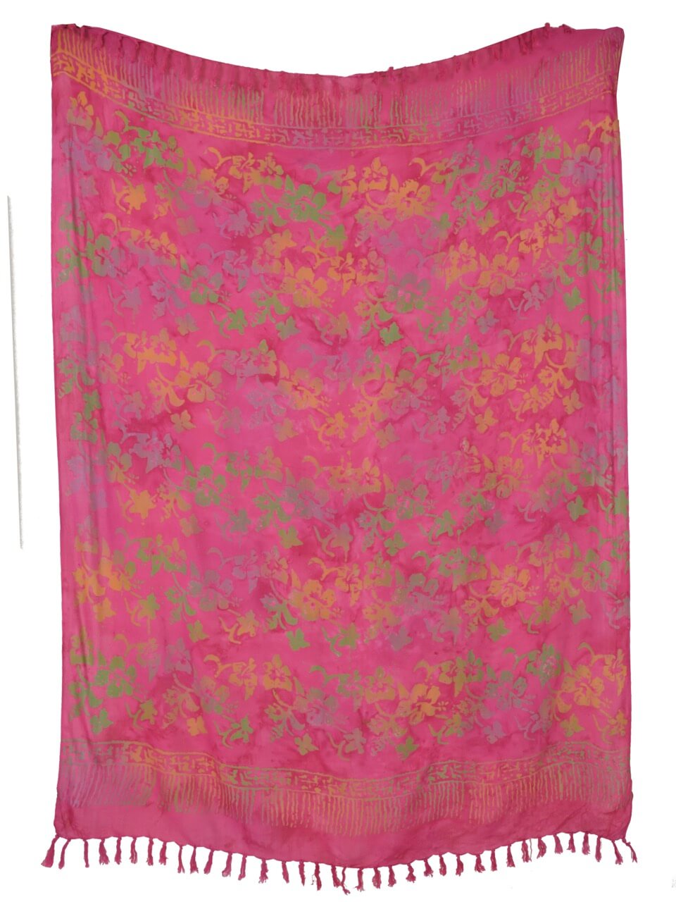 Hibiscus Blüten Batik Sarong Lunghi Pareo Tuch