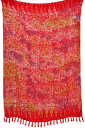 Sarong Rot bunt Batik Lunghi Pareo Tuch
