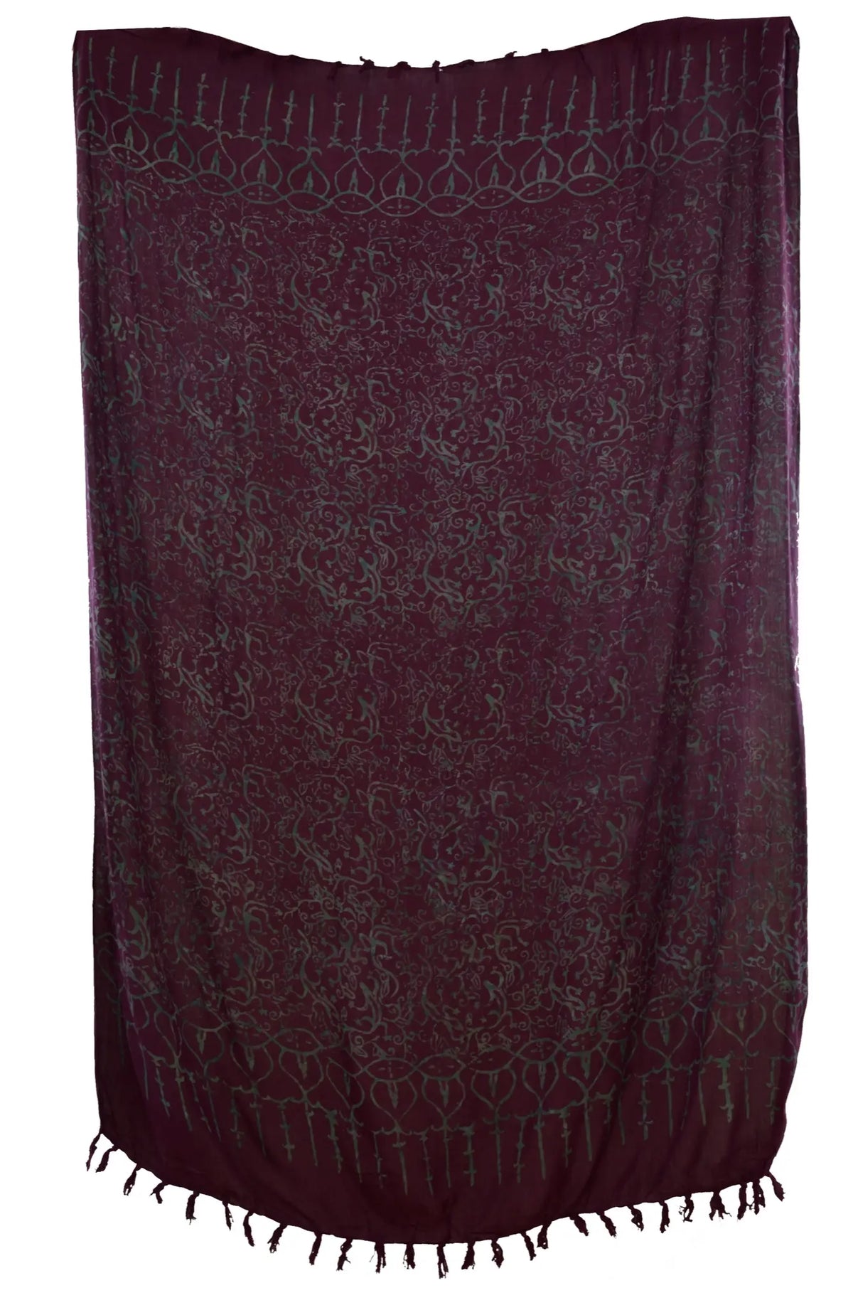 Sarong mit Batik-Geckos