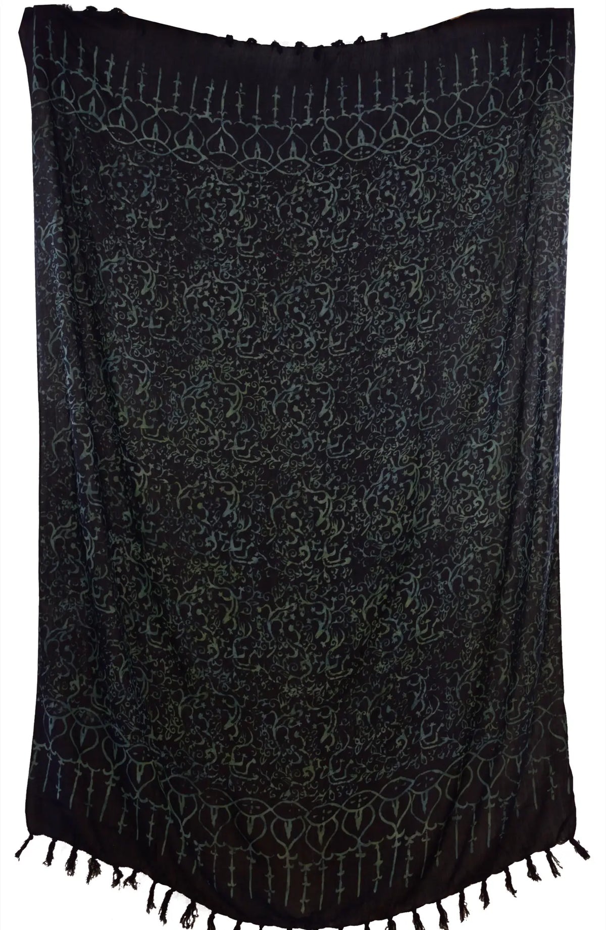 Sarong mit Batik-Geckos