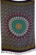 Sarong Mandala Pfauenrad