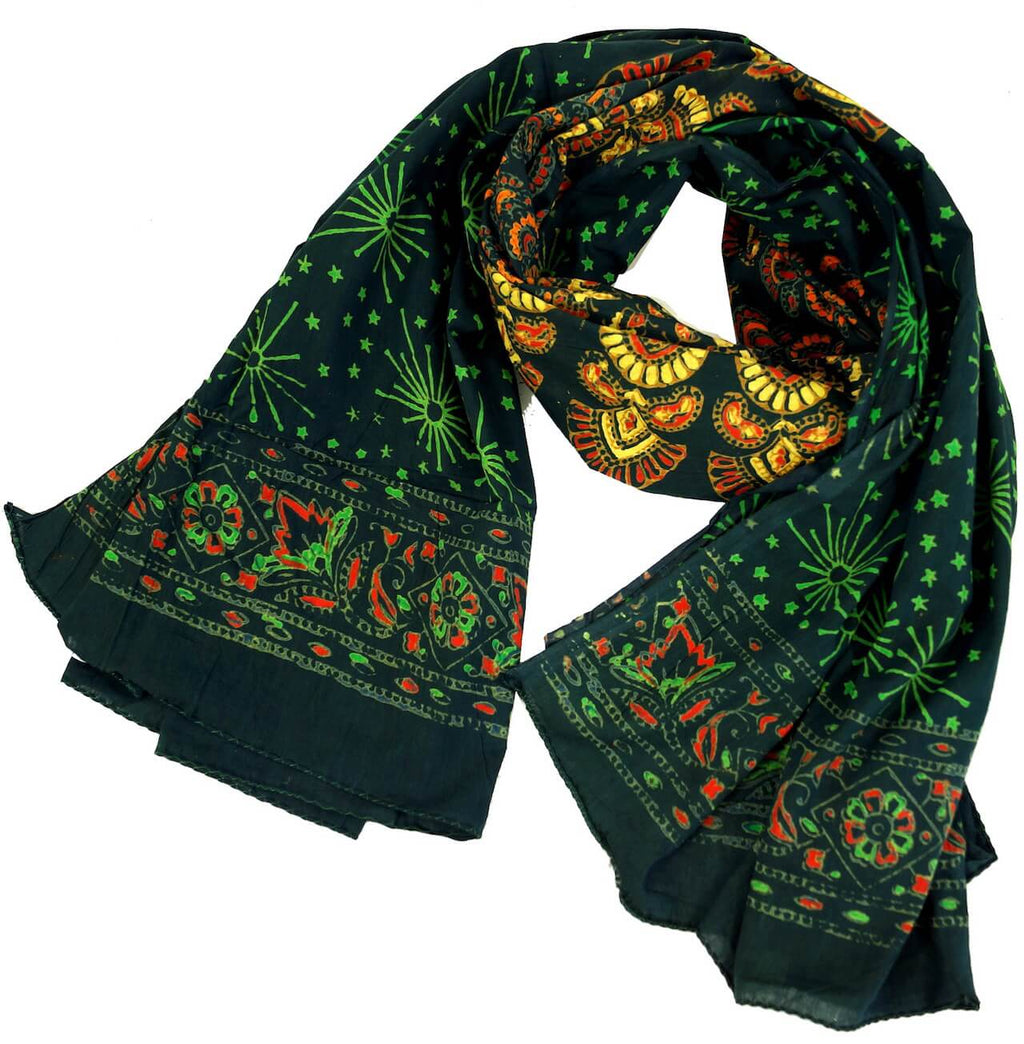 Pfauenrad-Mandala Sarong Baumwolle Lunghi, Pareo