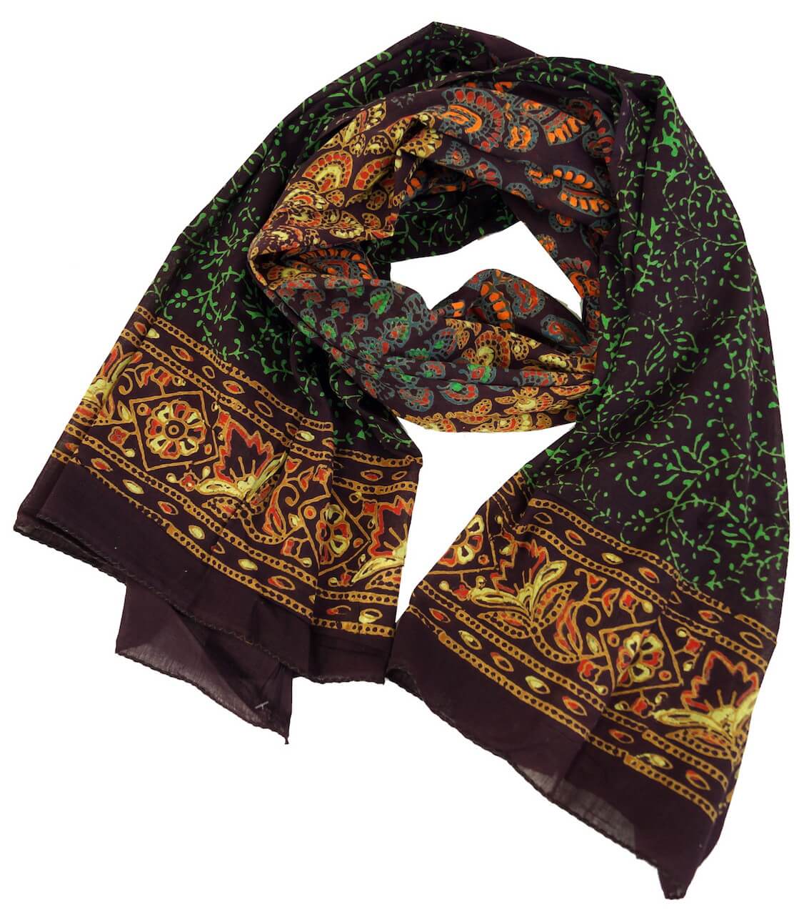 Pfauenrad-Mandala Sarong Baumwolle Lunghi, Pareo